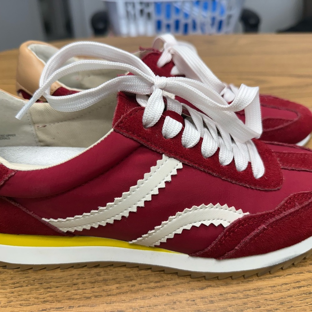 Dolce Vita Red and Cream Athletic Shoes new 8